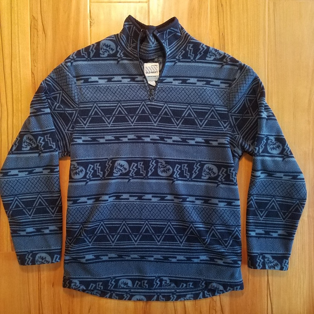 Old Navy Youth Aztec Pullover Fleece Large